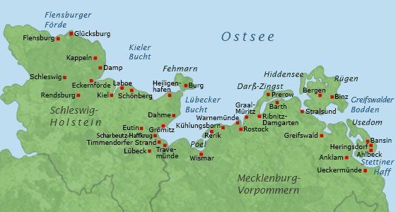 Ostsee-Karte, bersicht