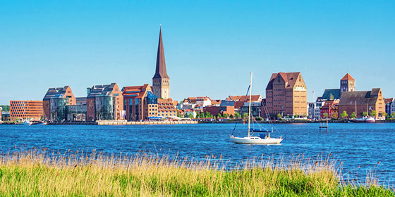 Rostock - Blick über die Warnow
