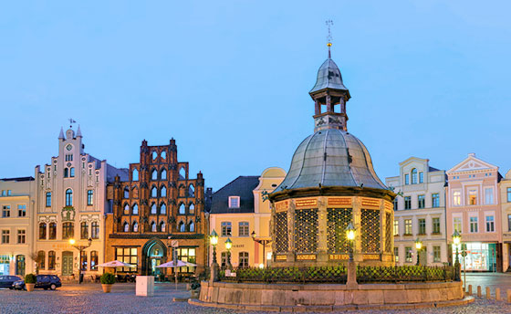 Wismar Wasserkunst am Marktplatz